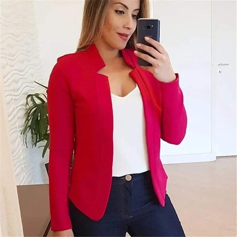 Fijnhed - Elegante Dames Blazer Zonder Sluiting - Perfect Voor Werk en Casual