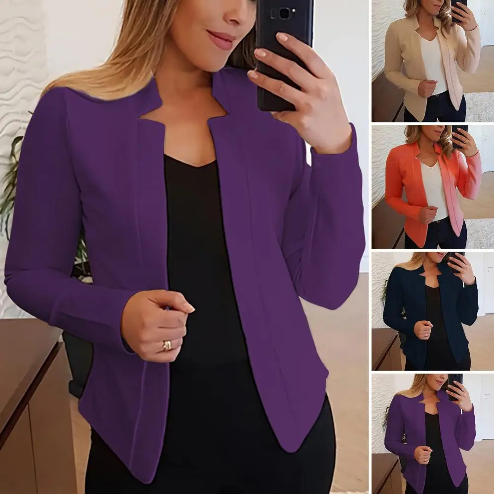 Mooiest - Moderne Dames Blazer Met Unieke Halslijn - Stijlvol en Comfortabel