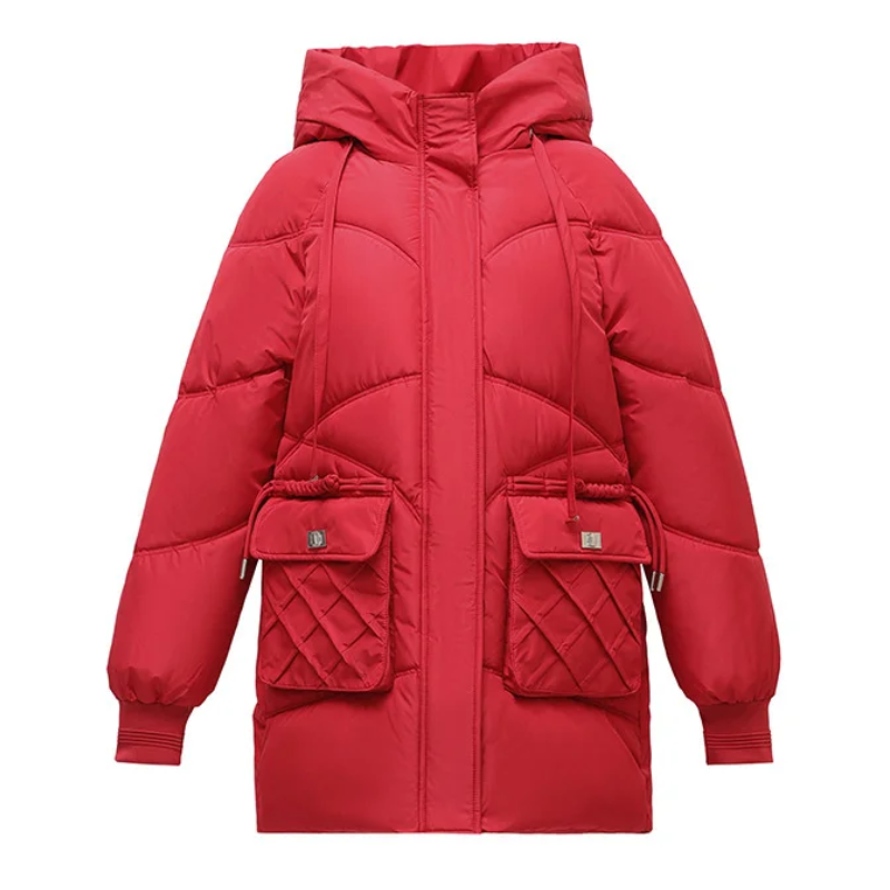 MonAmi losvallende puffer parka winterjas dames