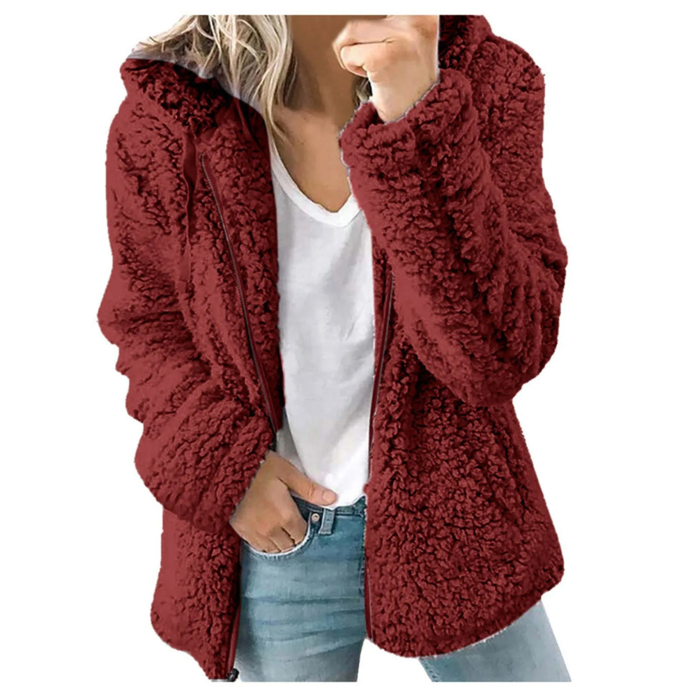 Cozyter - Warm en Knus Jasje met Capuchon en Zakken, Fleece Vest Dames