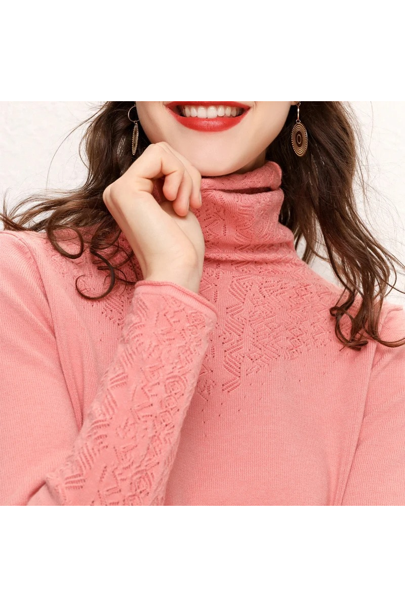 MonAmi jacquard fleece coltrui dames