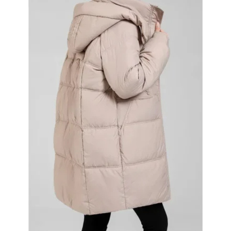 MonAmi plus size gewatteerde parka winterjas dames