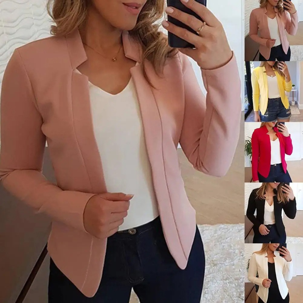 Mooiest - Moderne Dames Blazer Met Unieke Halslijn - Stijlvol en Comfortabel