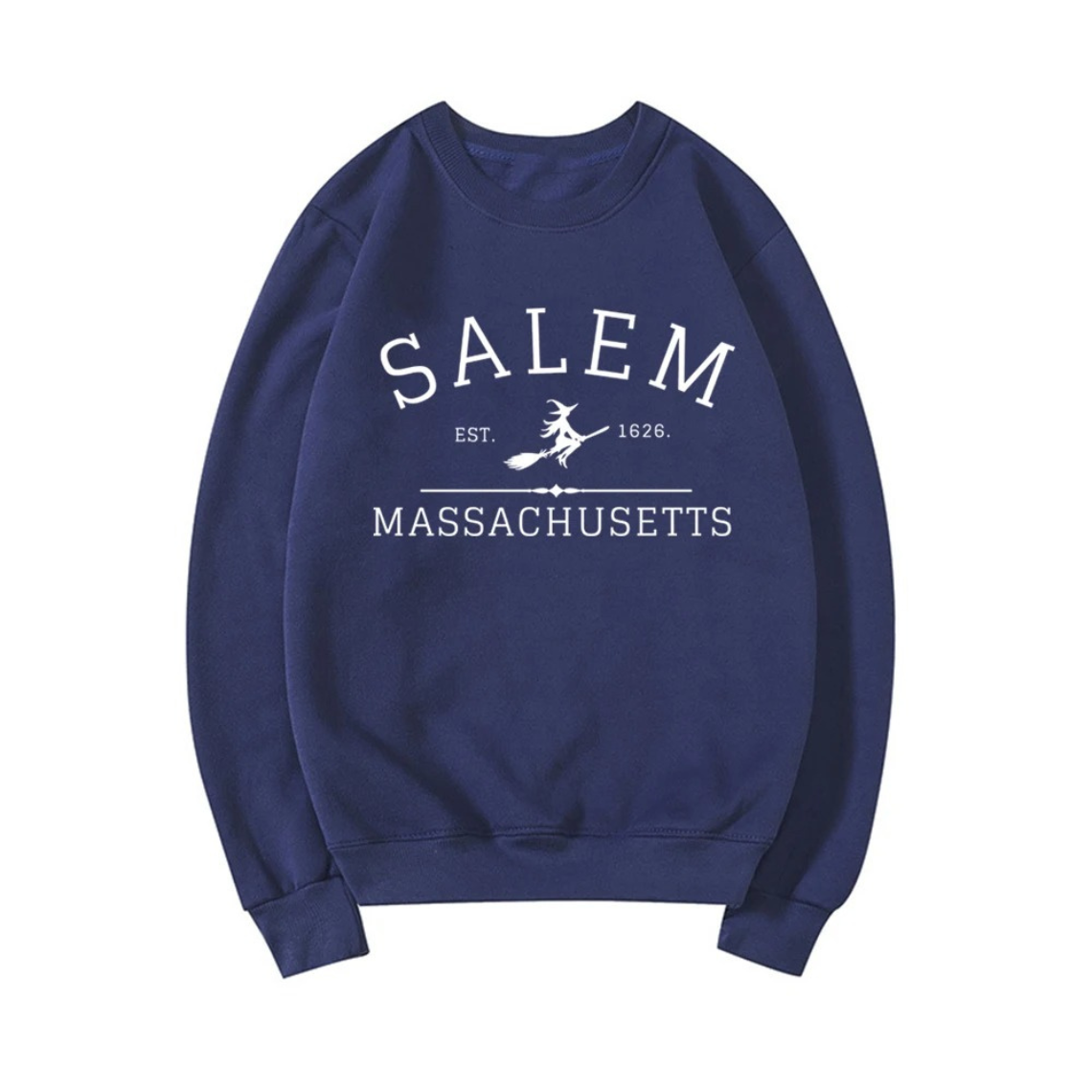 Schatje - Casual Sweatshirt Met Salem Massachusetts Ontwerp – Dames Trui