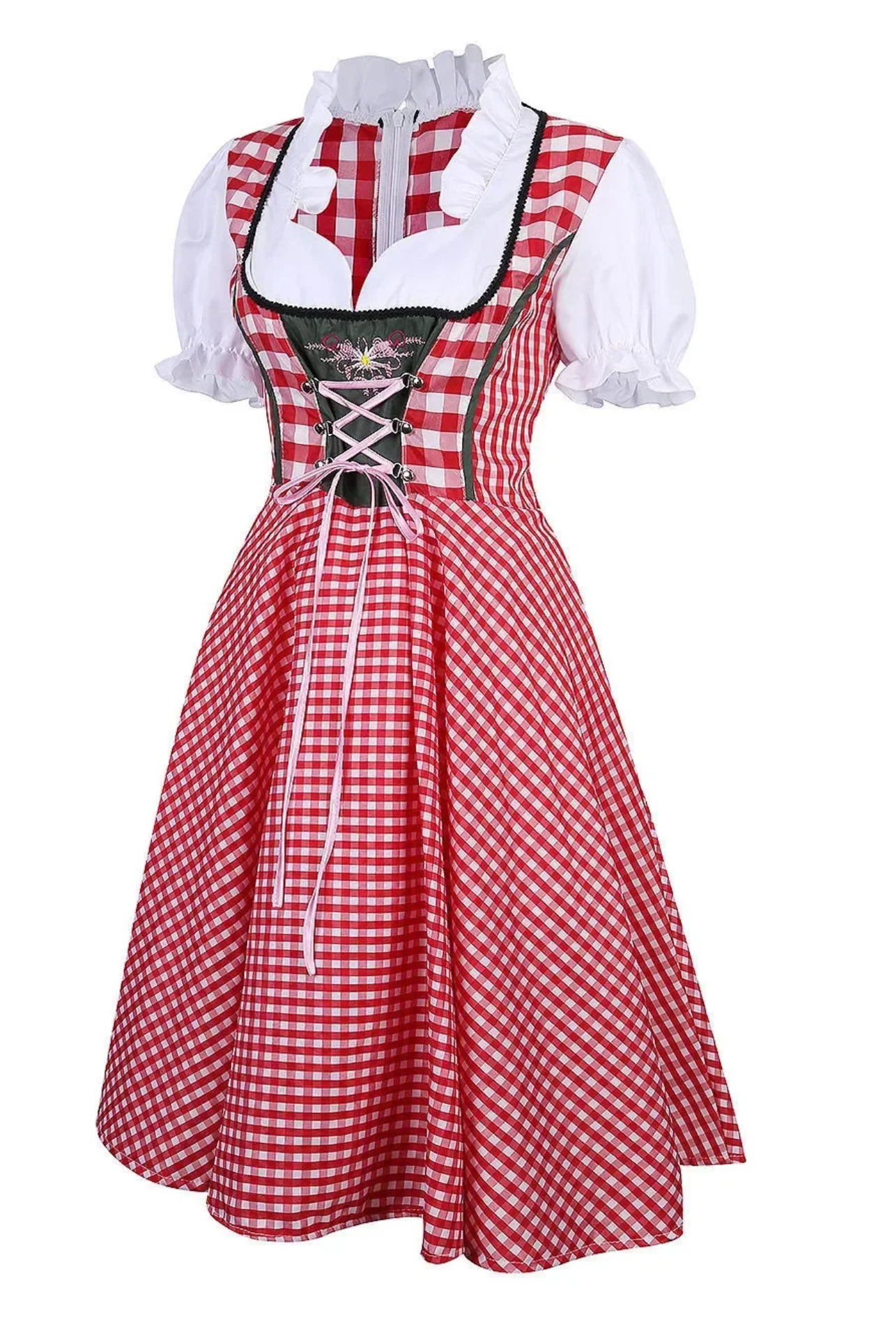 Birndra - Dirndl Dames Jurk met Unieke Borduursels