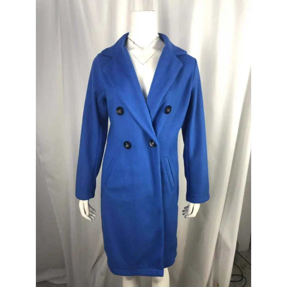 Vionara - Moderne Trenchcoat Dames met Dubbele Rij Knopen en Slanke Pasvorm