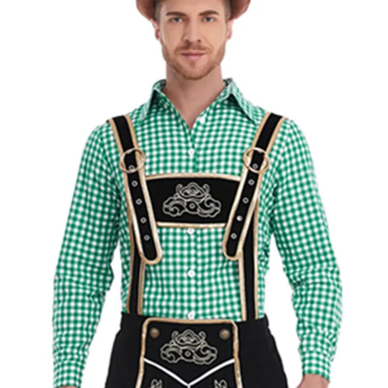 HeuvelH - Traditionele Lederhosen Heren met Korte Broek - Feest Outfit