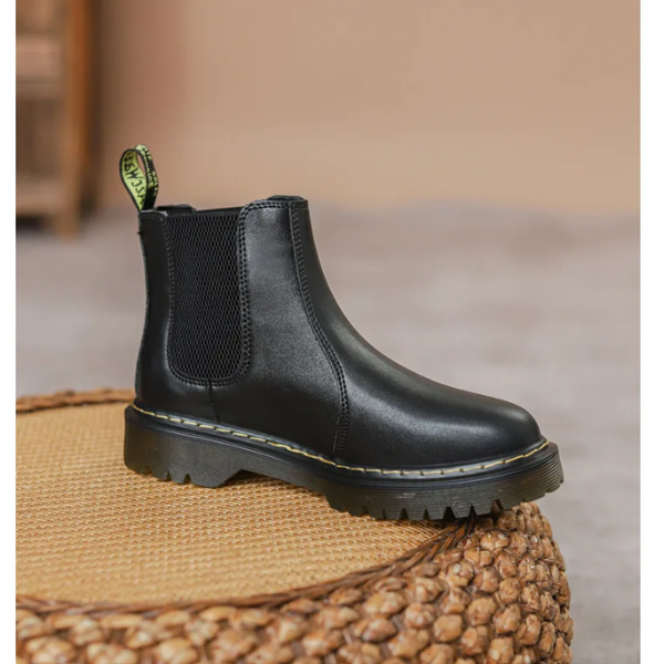 Valeria - Dames Chelsea Boots met Klassieke Stijl en Elastische Zijkanten