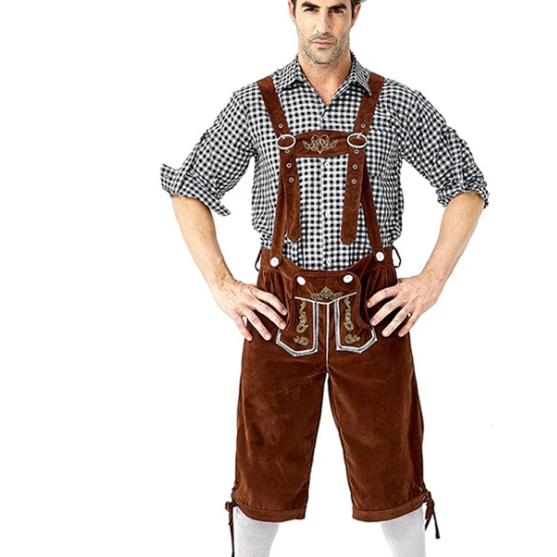 HerHues - Geruit Shirt voor Lederhosen Heren - Beierse Feestkleding