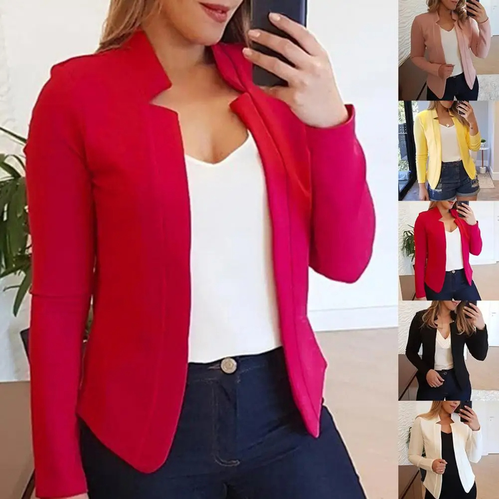 Mooiest - Moderne Dames Blazer Met Unieke Halslijn - Stijlvol en Comfortabel