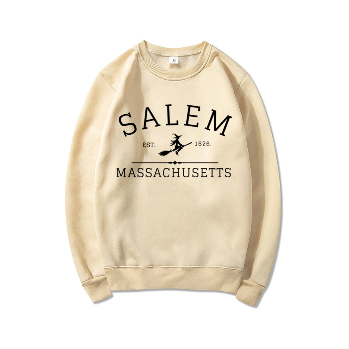 Schatje - Casual Sweatshirt Met Salem Massachusetts Ontwerp – Dames Trui