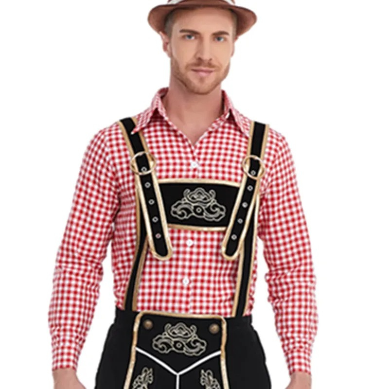 HeuvelH - Traditionele Lederhosen Heren met Korte Broek - Feest Outfit