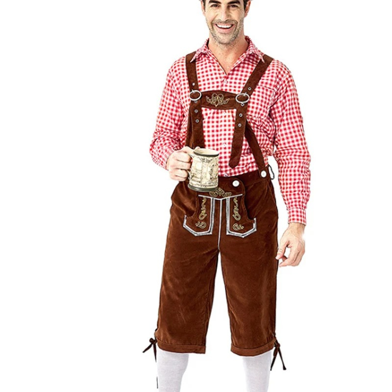 HerHues - Geruit Shirt voor Lederhosen Heren - Beierse Feestkleding