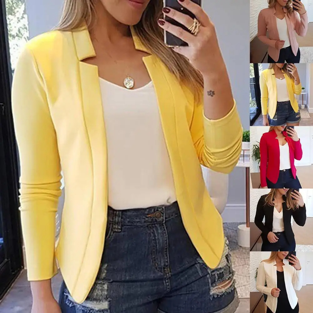 Mooiest - Moderne Dames Blazer Met Unieke Halslijn - Stijlvol en Comfortabel