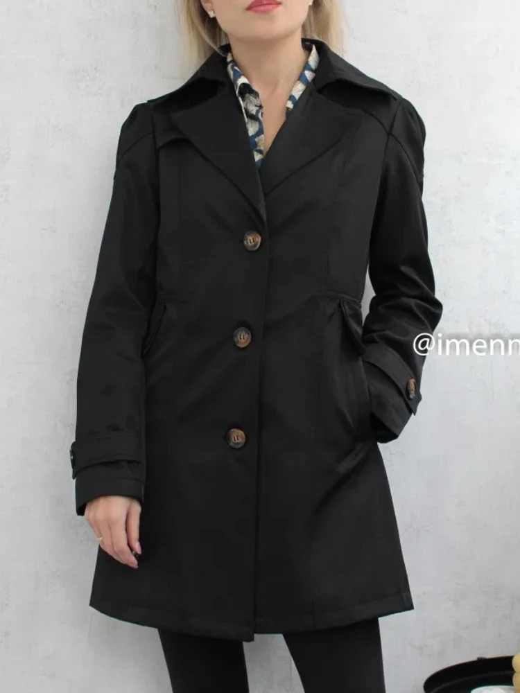 Vivenca - Korte Trenchcoat Dames, Enkel Geknoopt, Getailleerde Damesjas