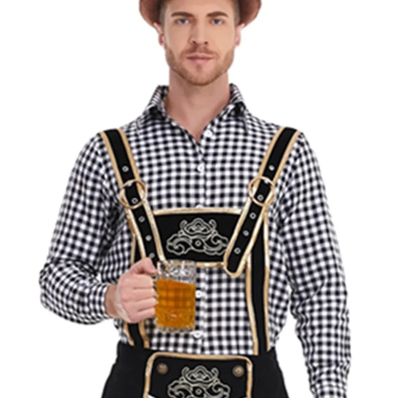 HeuvelH - Traditionele Lederhosen Heren met Korte Broek - Feest Outfit