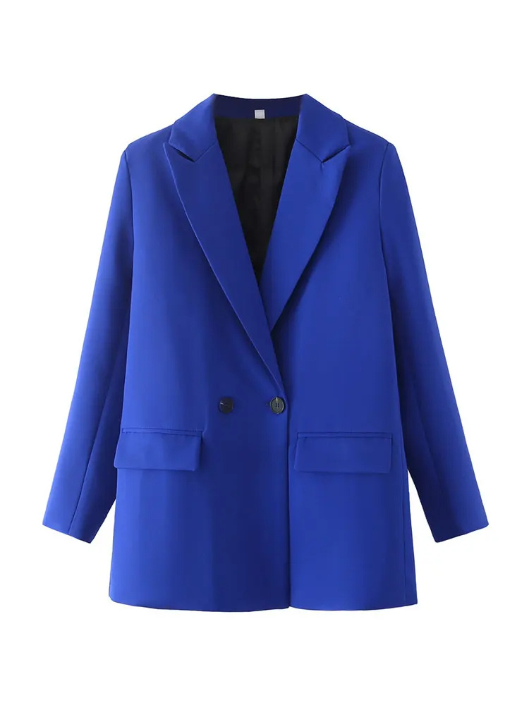 Netheid - Oversized Dames Blazer Met Dubbele Knopen - Stijlvol en Tijdloos