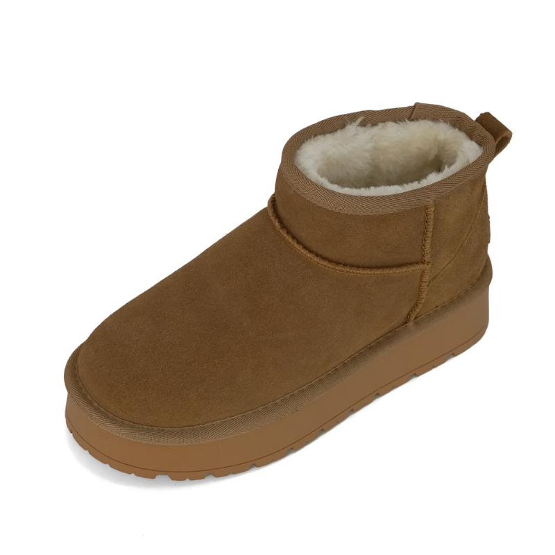 Stijlux - Dames Boots Met Warme Voering - Winter Enkellaarzen Antislip