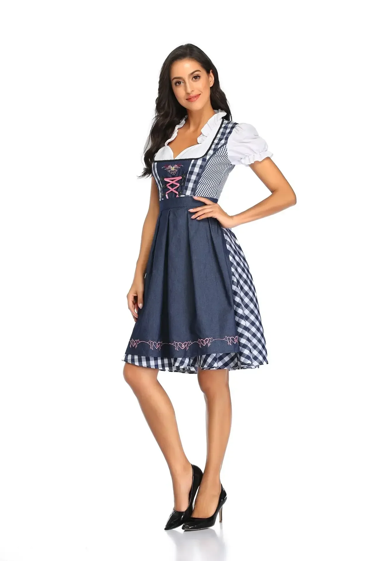 Birndra - Dirndl Dames Jurk met Unieke Borduursels