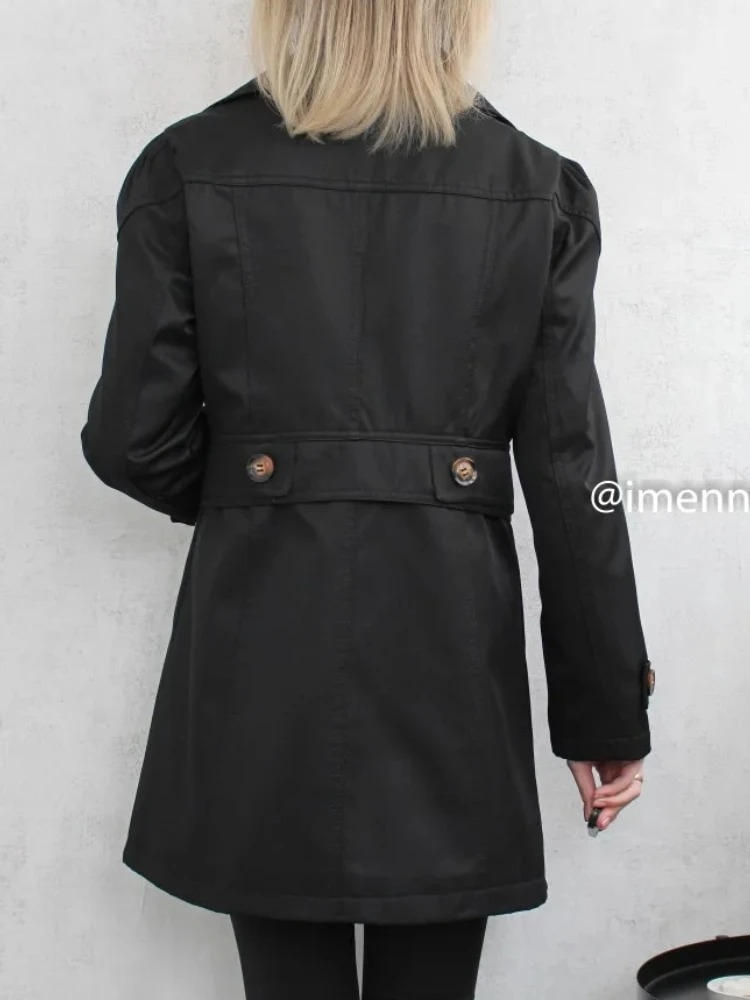 Vivenca - Korte Trenchcoat Dames, Enkel Geknoopt, Getailleerde Damesjas