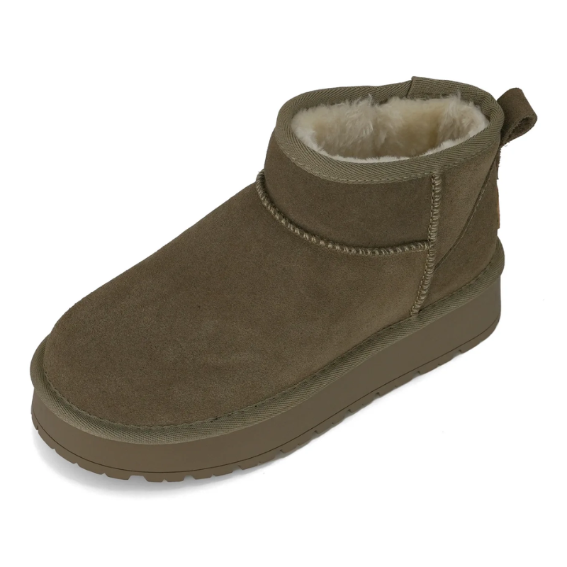 Stijlux - Dames Boots Met Warme Voering - Winter Enkellaarzen Antislip