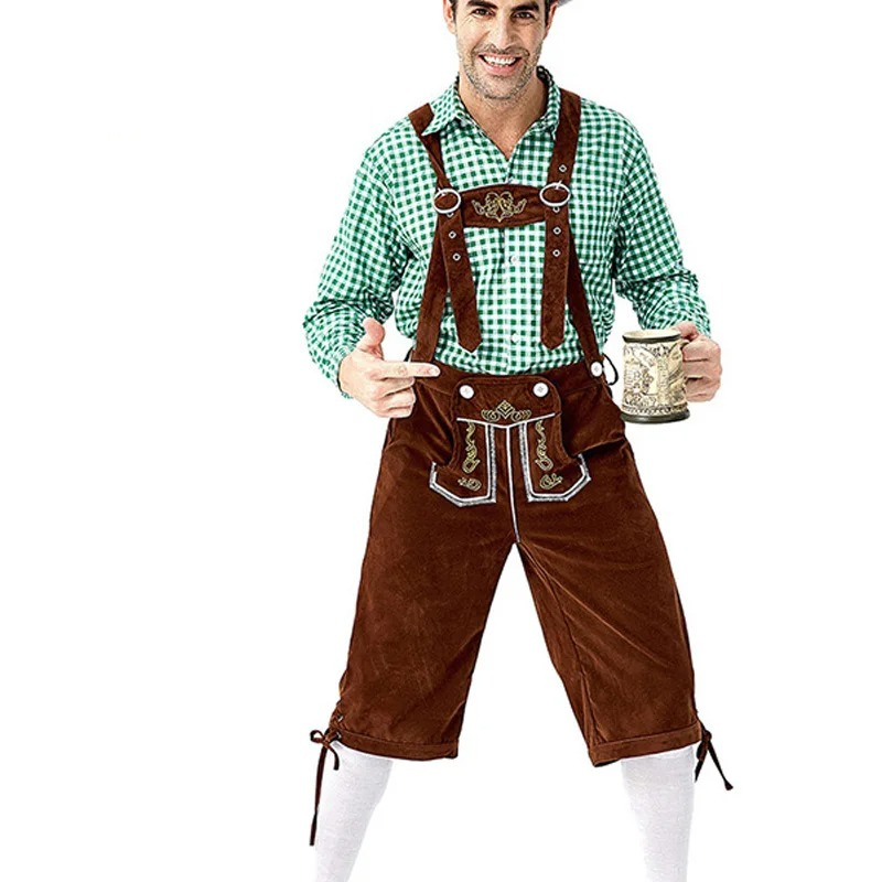 HerHues - Geruit Shirt voor Lederhosen Heren - Beierse Feestkleding