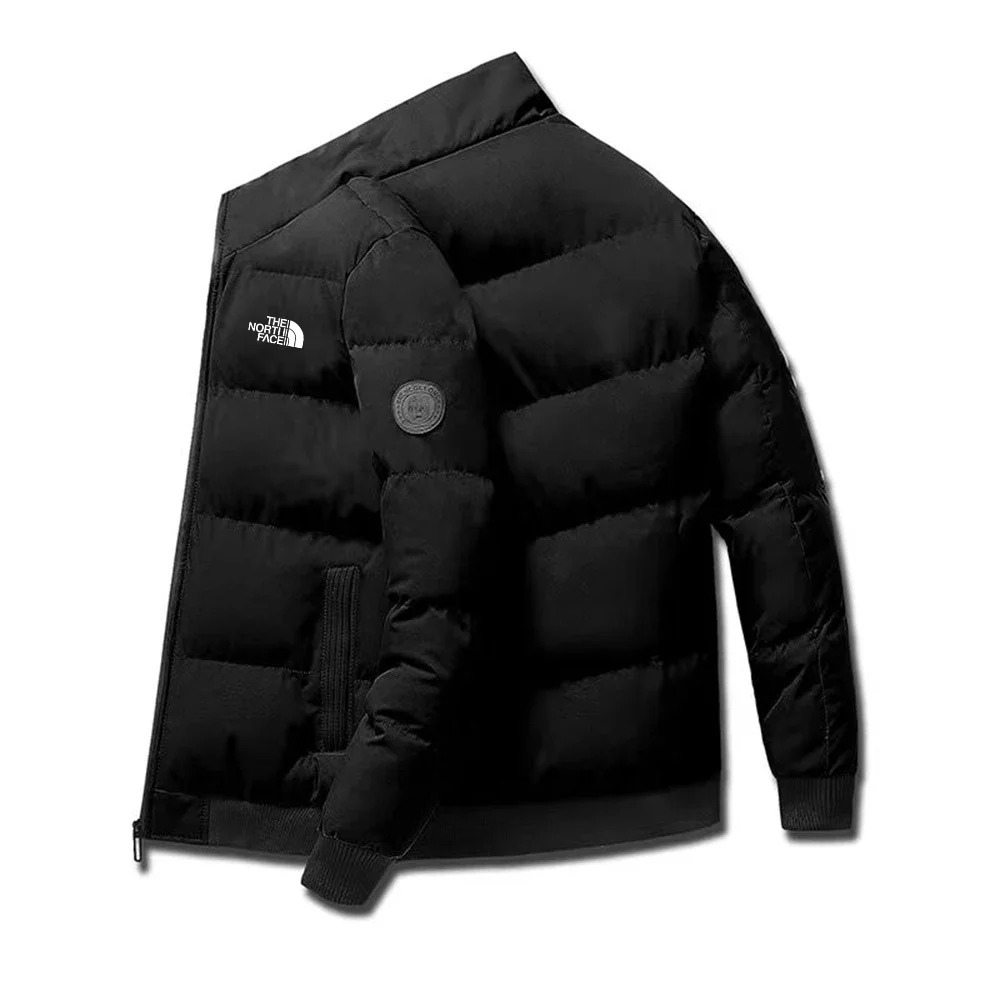 MonAmi Slanke puffer jas dames met logoprint