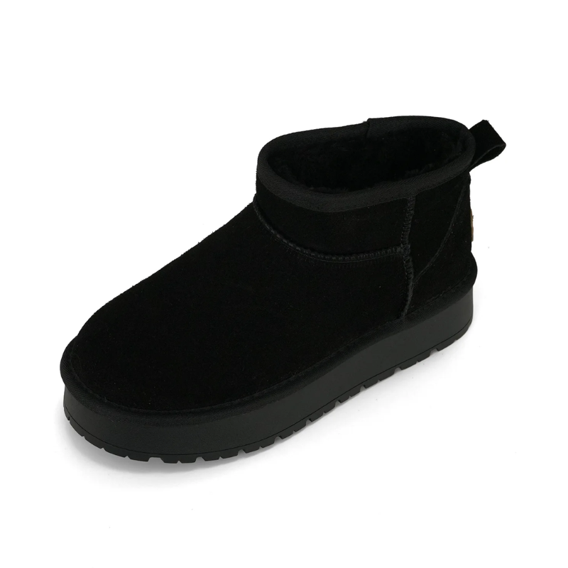 Stijlux - Dames Boots Met Warme Voering - Winter Enkellaarzen Antislip