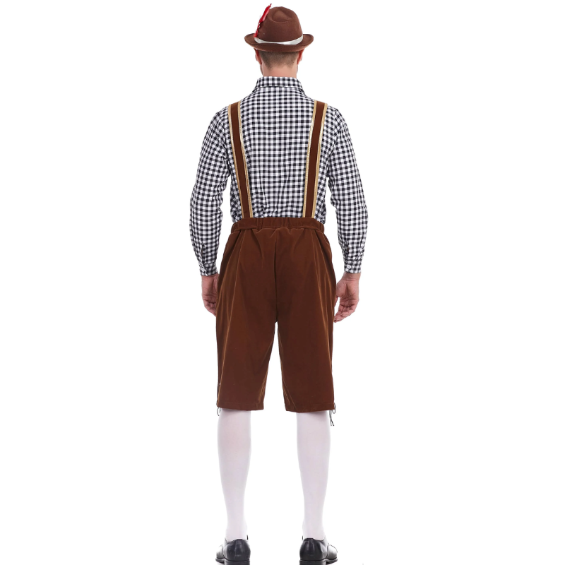 HeuvelH - Traditionele Lederhosen Heren met Korte Broek - Feest Outfit