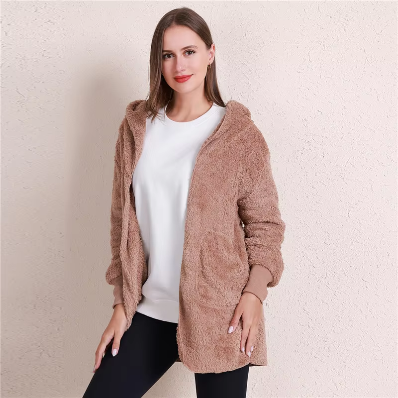 MonAmi fleece vesten dames van imitatiebont