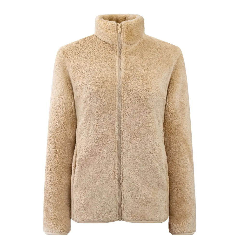 Softury - Pluche Jasje met Ritssluiting en Comfortabele Pasvorm, Fleece Vest Dames