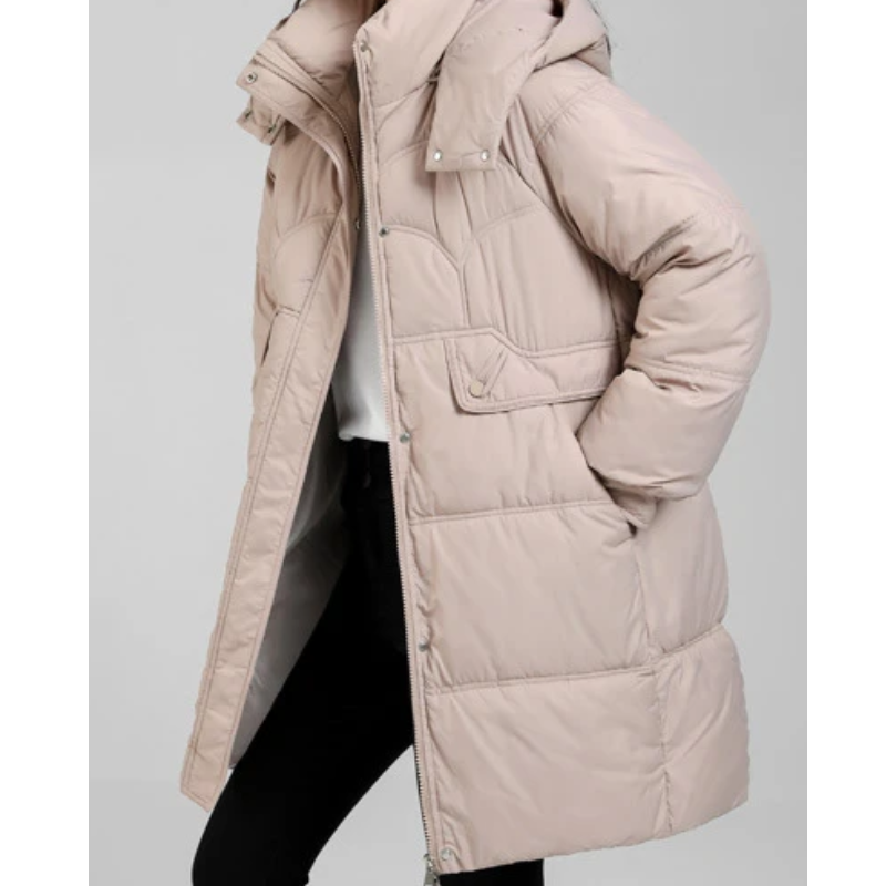 MonAmi plus size gewatteerde parka winterjas dames