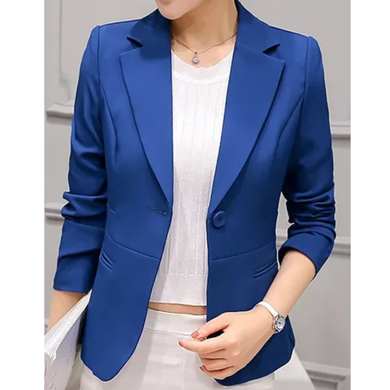 Netzich - Stijlvolle Dames Blazer Met Enkelknoopsluiting