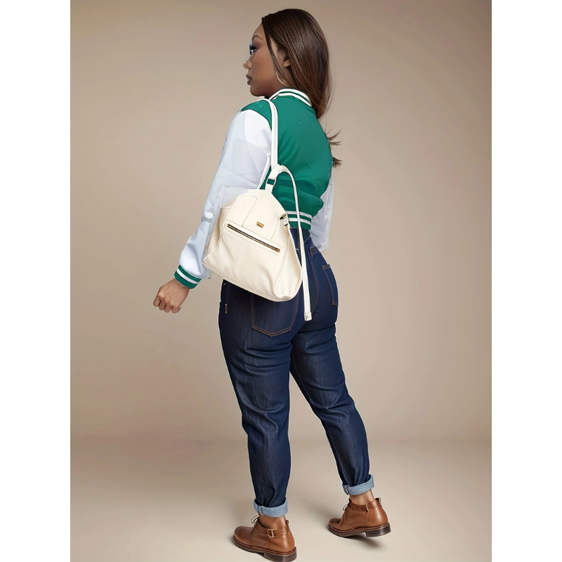 Quinzel - Casual Bomberjack dames, Drukknoopsluiting met Sportieve Varsity Stijl