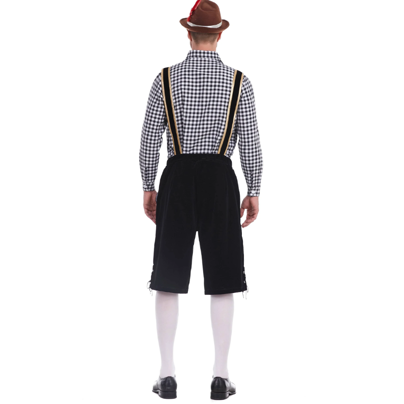 HeuvelH - Traditionele Lederhosen Heren met Korte Broek - Feest Outfit