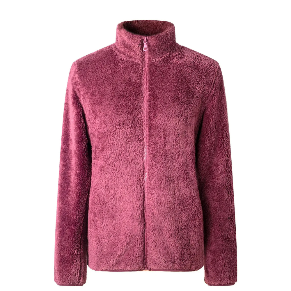 Softury - Pluche Jasje met Ritssluiting en Comfortabele Pasvorm, Fleece Vest Dames