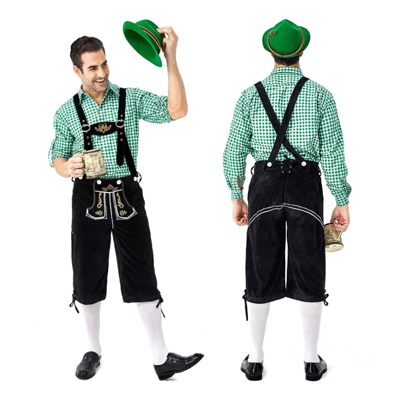 HerHues - Geruit Shirt voor Lederhosen Heren - Beierse Feestkleding