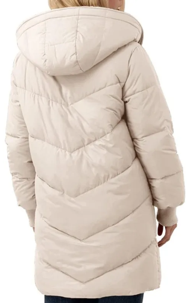 MonAmi Sherpa fleece gevoerde lange winterjas dames