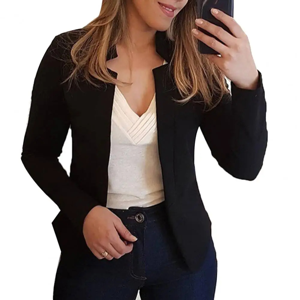 Mooiest - Moderne Dames Blazer Met Unieke Halslijn - Stijlvol en Comfortabel