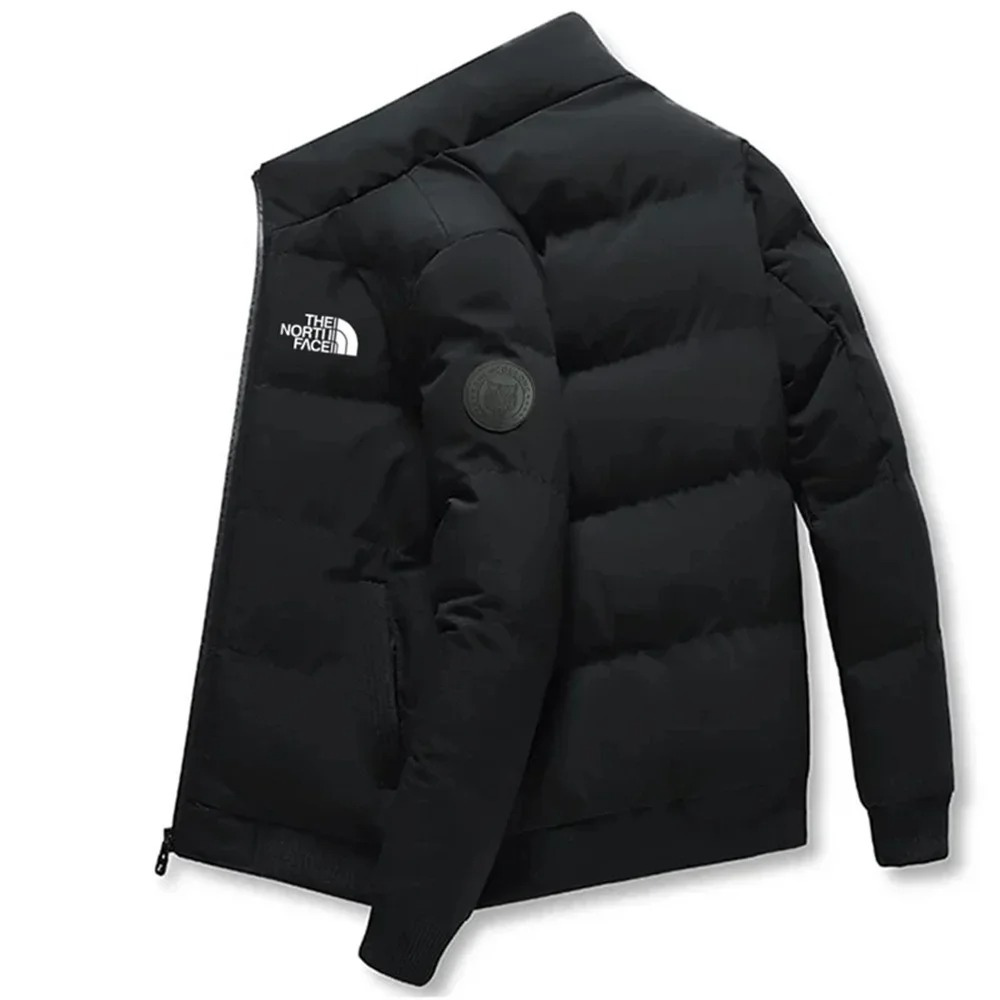 MonAmi Slanke puffer jas dames met logoprint