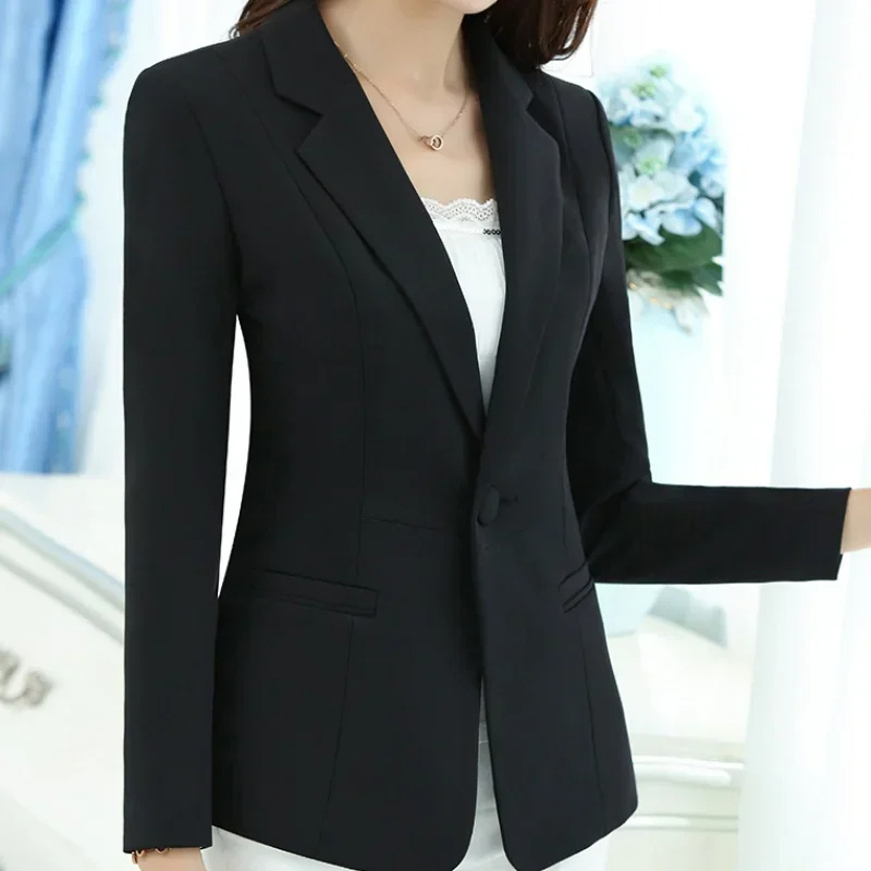 Modecha - Stijlvolle Dames Blazer Met Enkelknoopsluiting - Perfect Voor Werk