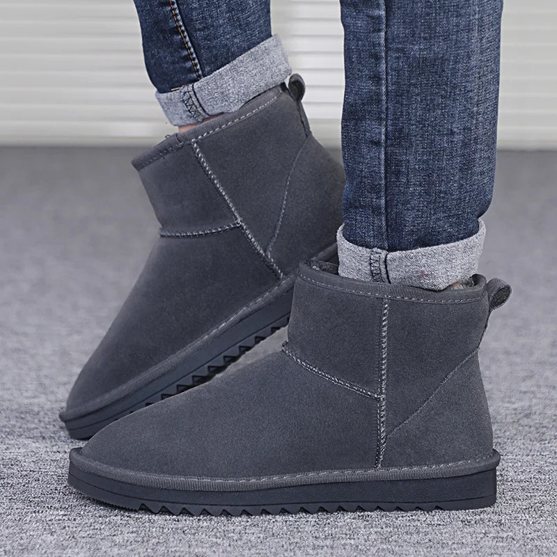 Warmoma - Dames Boots Met Warme Voering - Winter Enkellaarzen Met Gesp