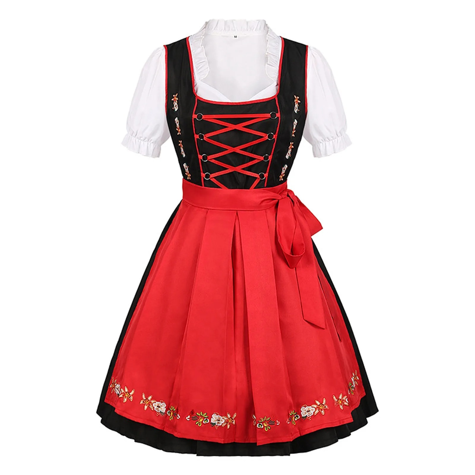 Fildira - Dirndl Dames Jurk met Klassieke Schort en Strik