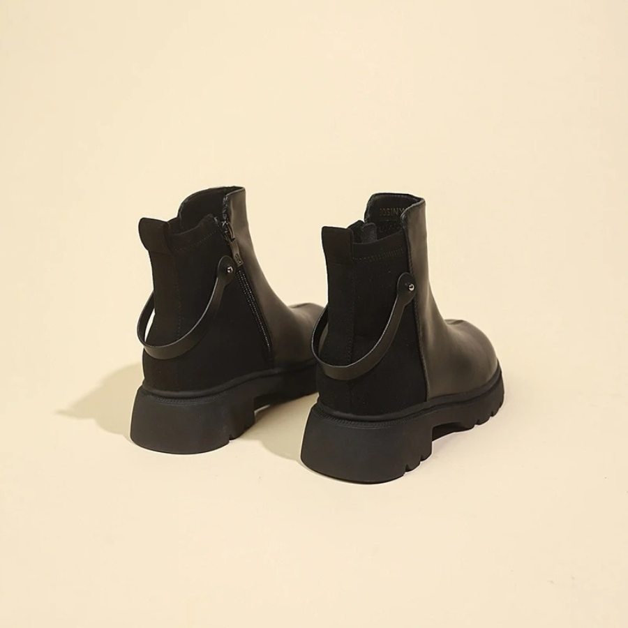 Julieth - Dames Chelsea Boots met Rits Sluiting en Zware Zool