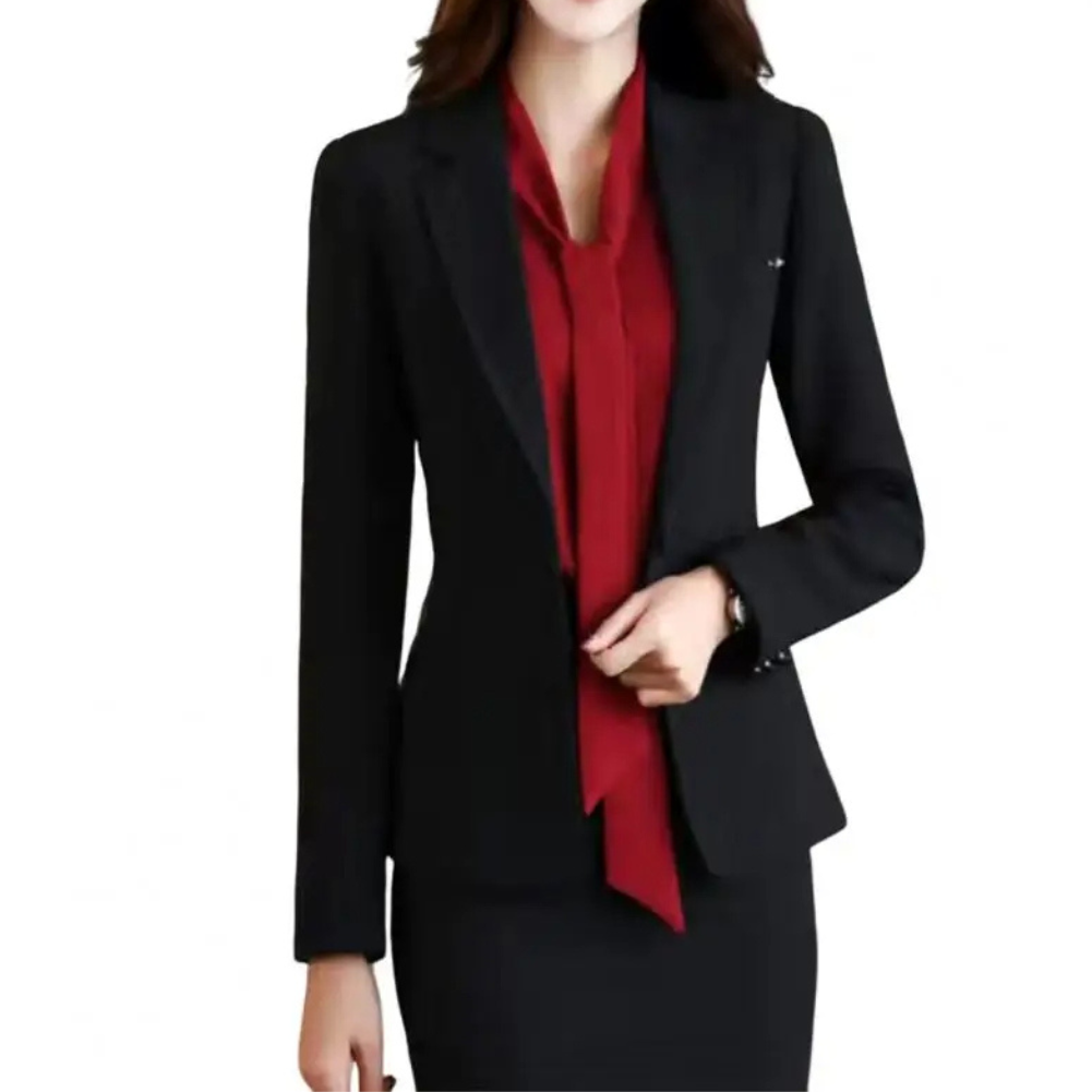 Chiquez - Elegante Dames Blazer Met Slim Fit - Perfect Voor Kantoor