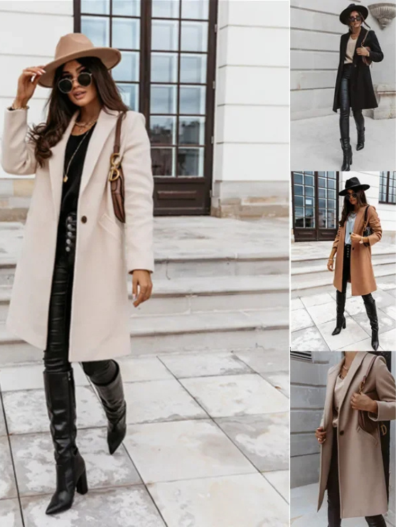 Kledigh - Mantel Jas Dames - Trenchcoat met Riem en Dubbele Knoopsluiting