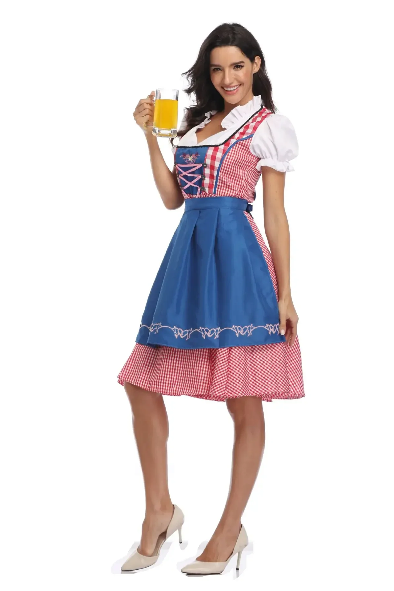 Birndra - Dirndl Dames Jurk met Unieke Borduursels