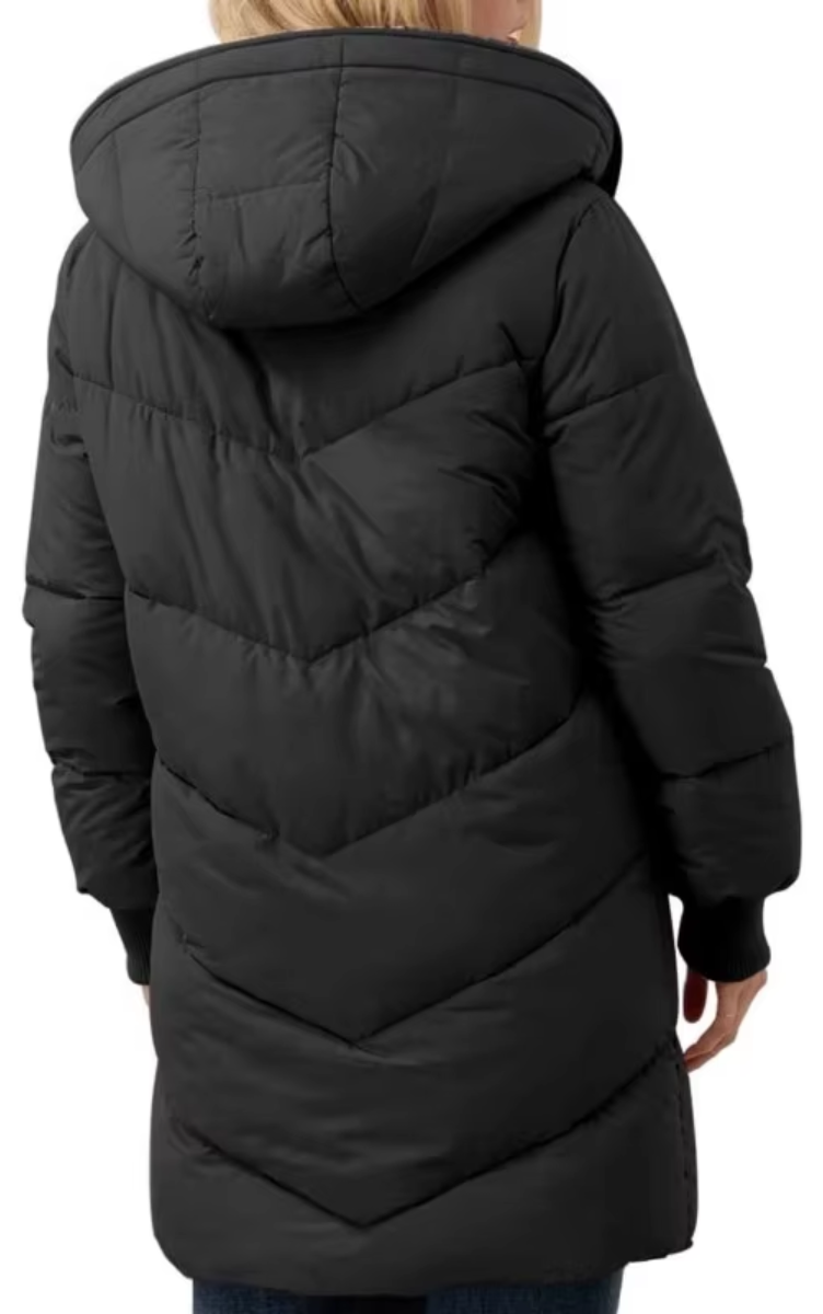 MonAmi Sherpa fleece gevoerde lange winterjas dames