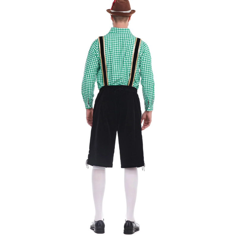 HeuvelH - Traditionele Lederhosen Heren met Korte Broek - Feest Outfit