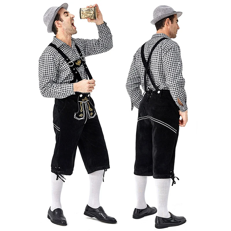 HerHues - Geruit Shirt voor Lederhosen Heren - Beierse Feestkleding